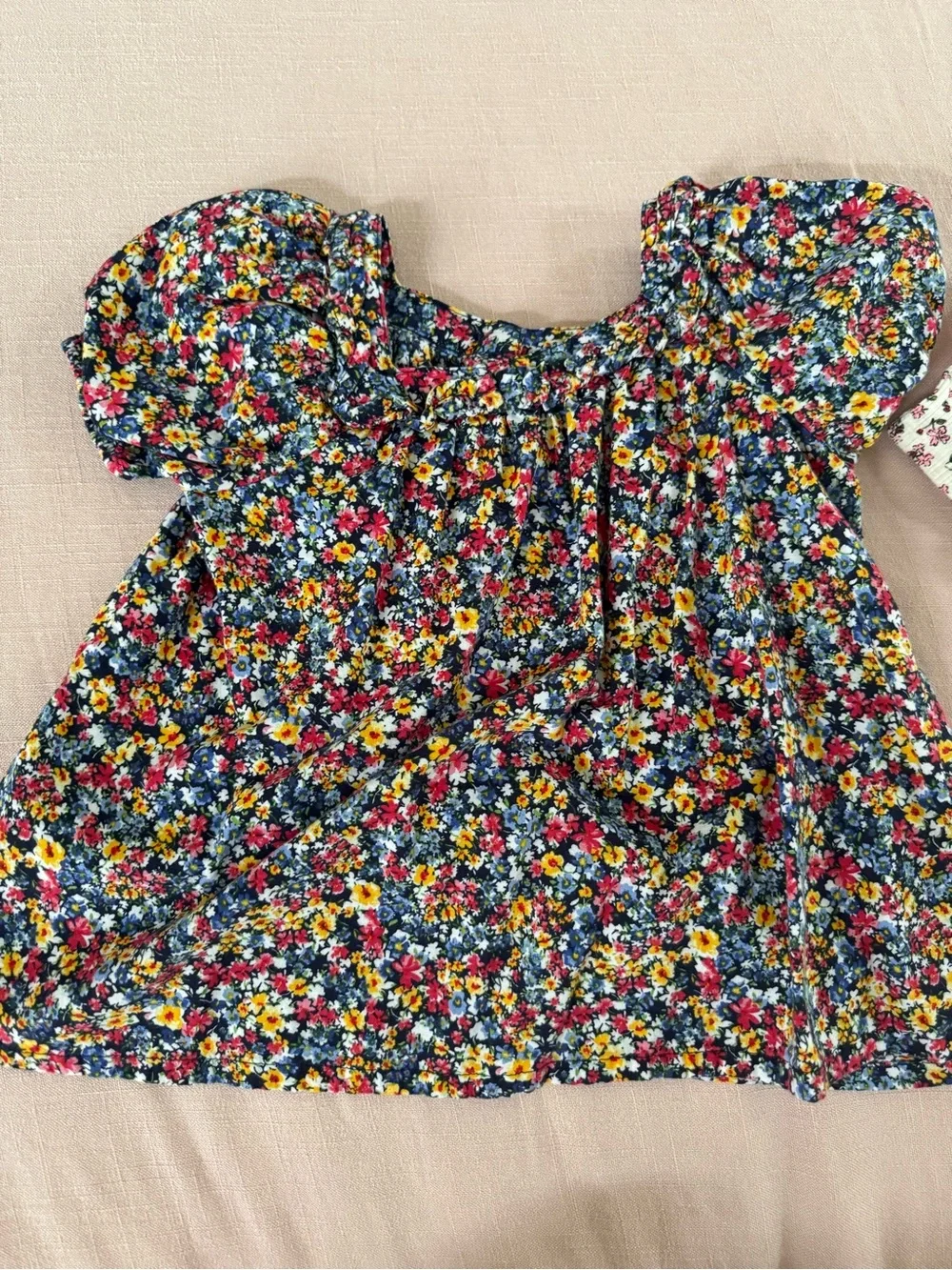 Bundle of two Old Navy toddler girl tops, floral shirts